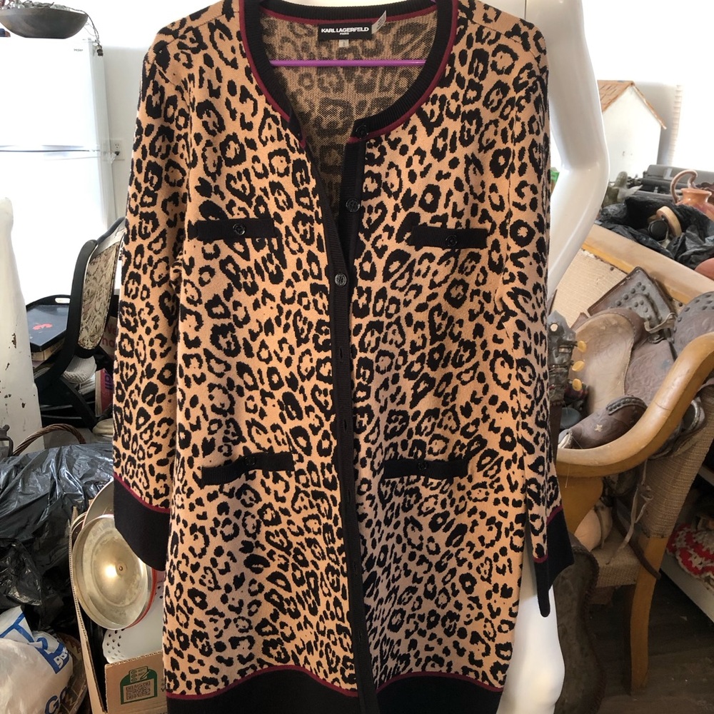 Karl lagerfeld sweater jacket